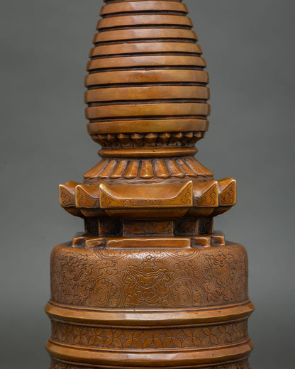 Buddhist Kadampa Stupa | Handcrafted in Nepal