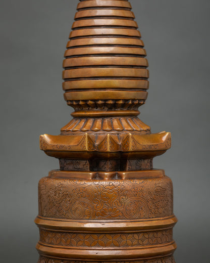 Buddhist Kadampa Stupa | Handcrafted in Nepal