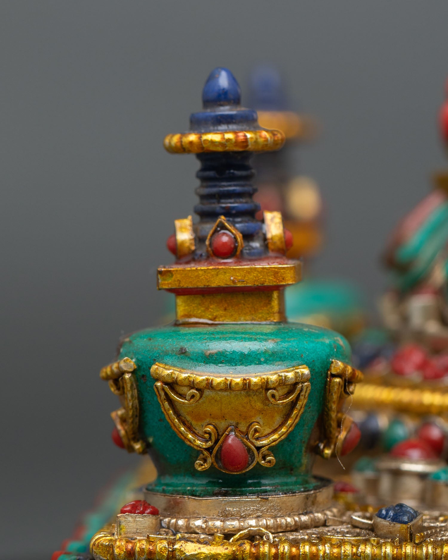 Buddhist Stupa with Traditional Newari Craftsmanship