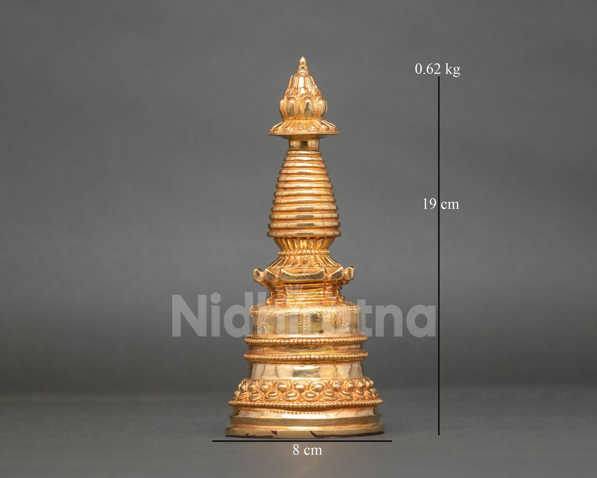 Kadampa Stupa | Traditional Gold-Plated Buddhist Art