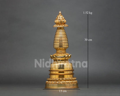 Kadampa Stupa | Gold-Plated Buddhist Sacred Art