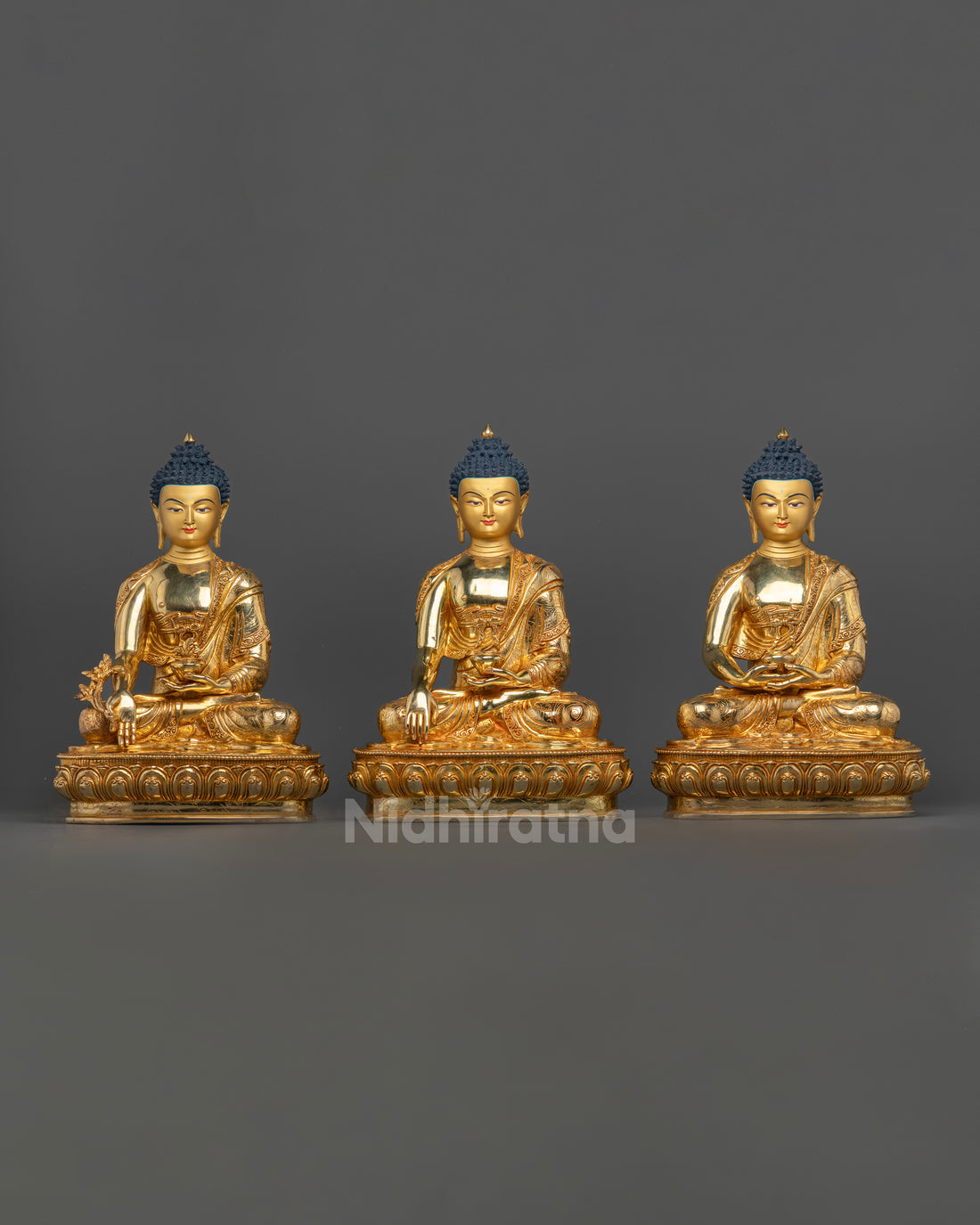 Discover the Tranquility and Wisdom of a Three Buddha Set