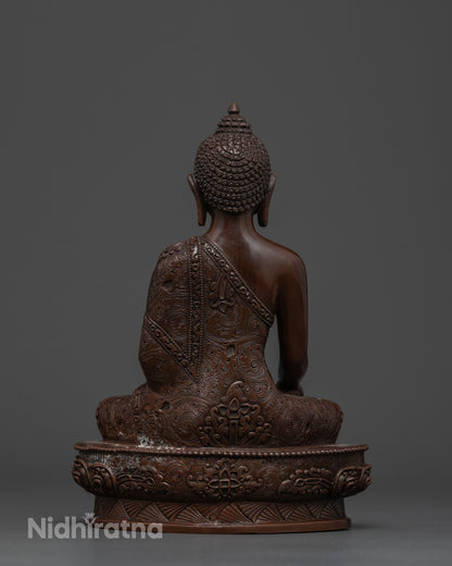 Elegant Trio for Spiritual Harmony: Full Oxidize Buddha