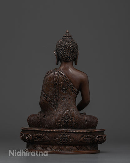 Elegant Trio for Spiritual Harmony: Full Oxidize Buddha