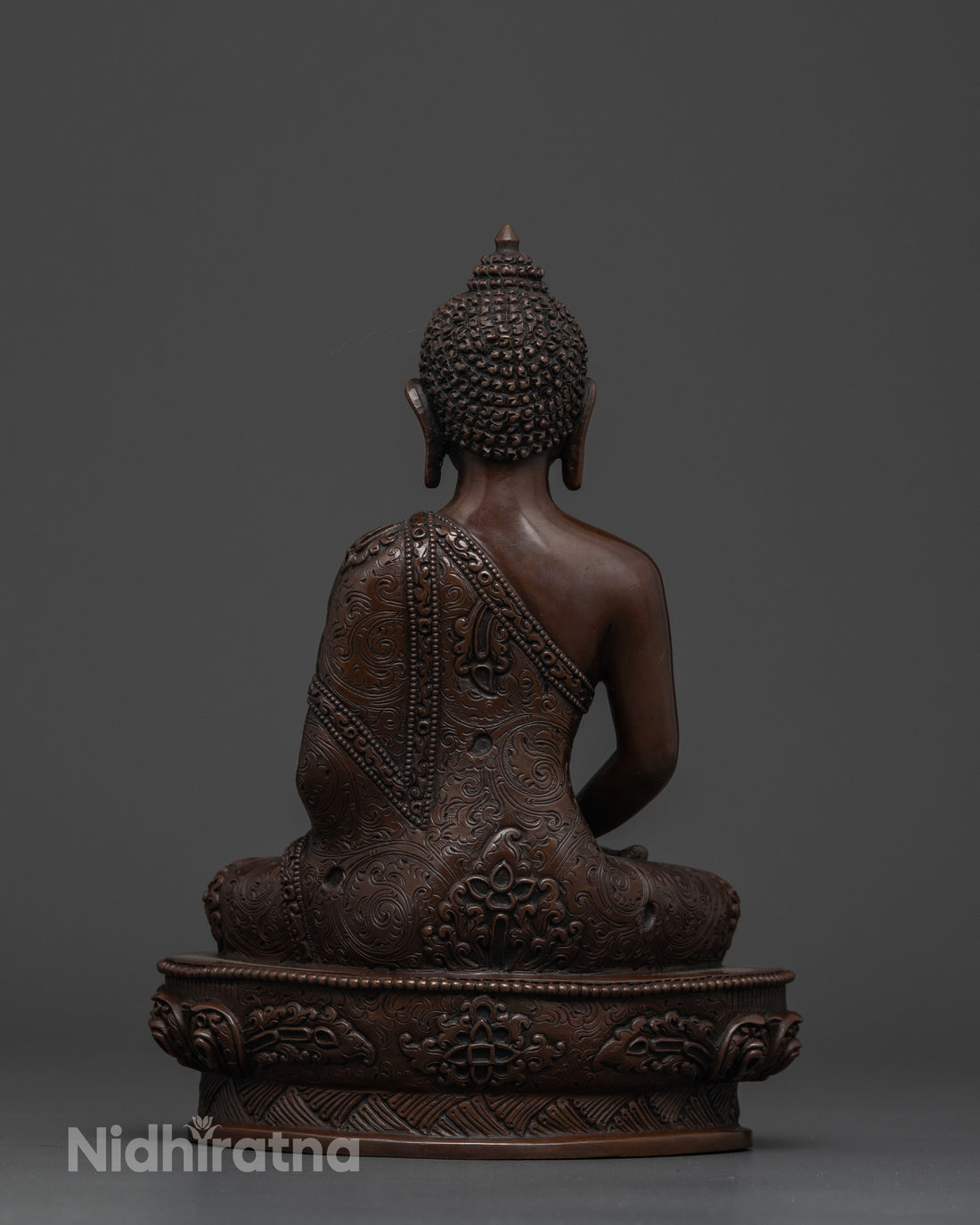 Symbol of Infinite Light: Oxidized Amitabha Buddha Statue