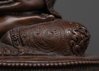 Symbol of Infinite Light: Oxidized Amitabha Buddha Statue