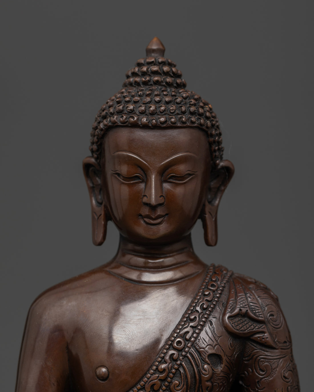 Symbol of Infinite Light: Oxidized Amitabha Buddha Statue