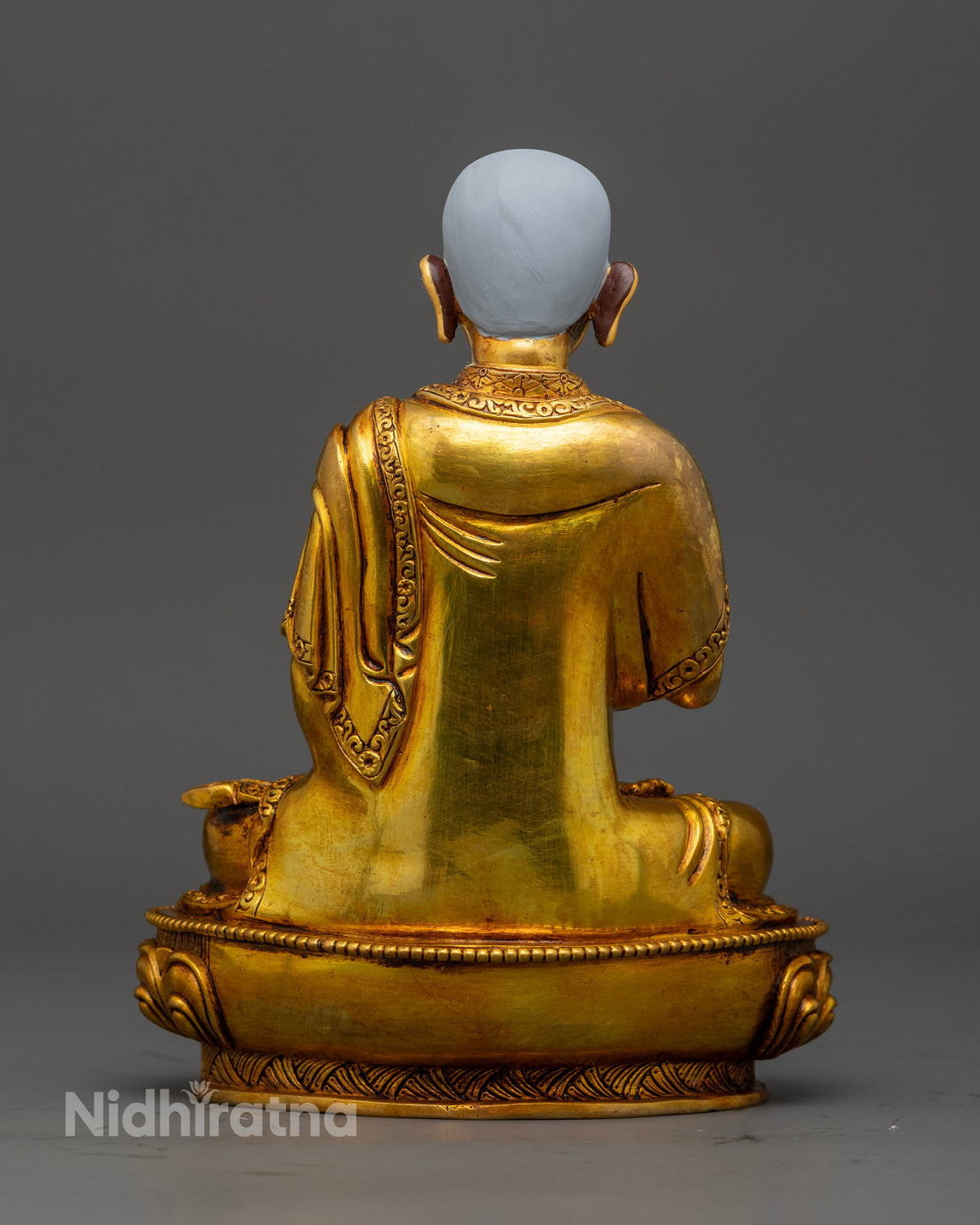 24K Gold-Coated Tsongkhapa Set: Embodying Wisdom and Tradition