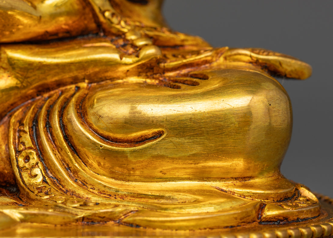 24K Gold-Coated Tsongkhapa Set: Embodying Wisdom and Tradition