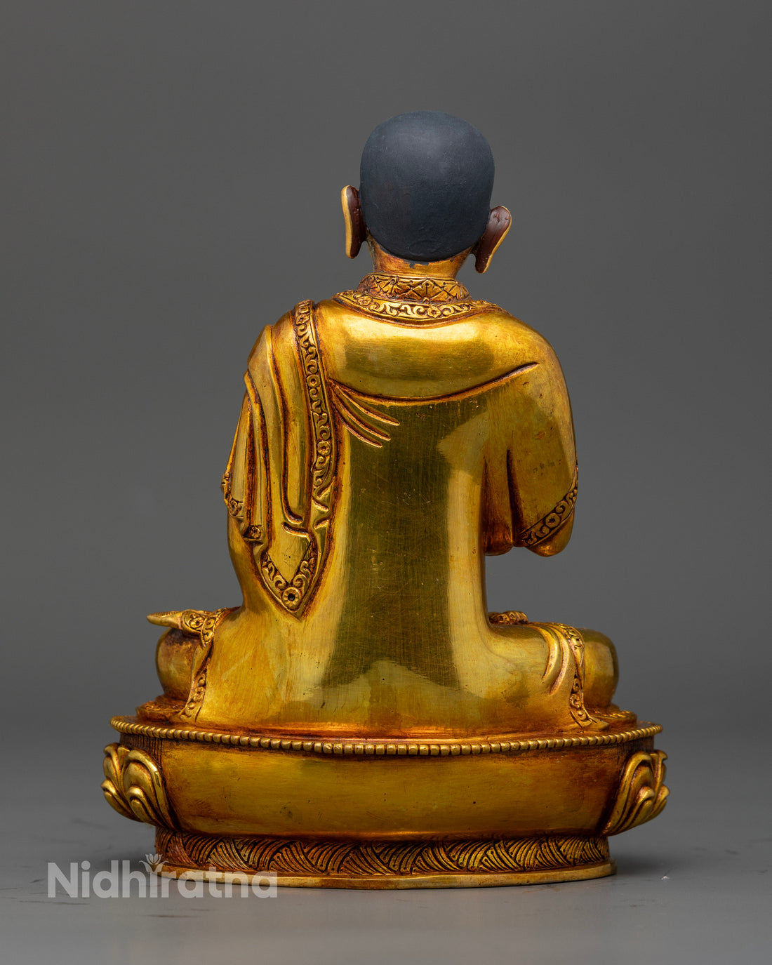 24K Gold-Coated Tsongkhapa Set: Embodying Wisdom and Tradition