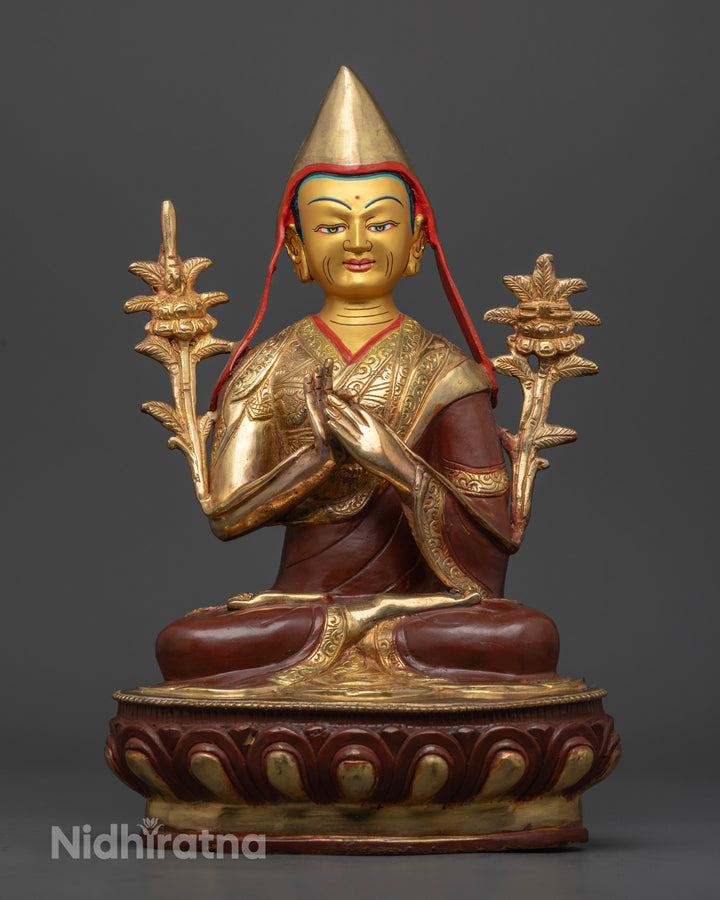 Tsongkhapa Set Statue for Enlightenment