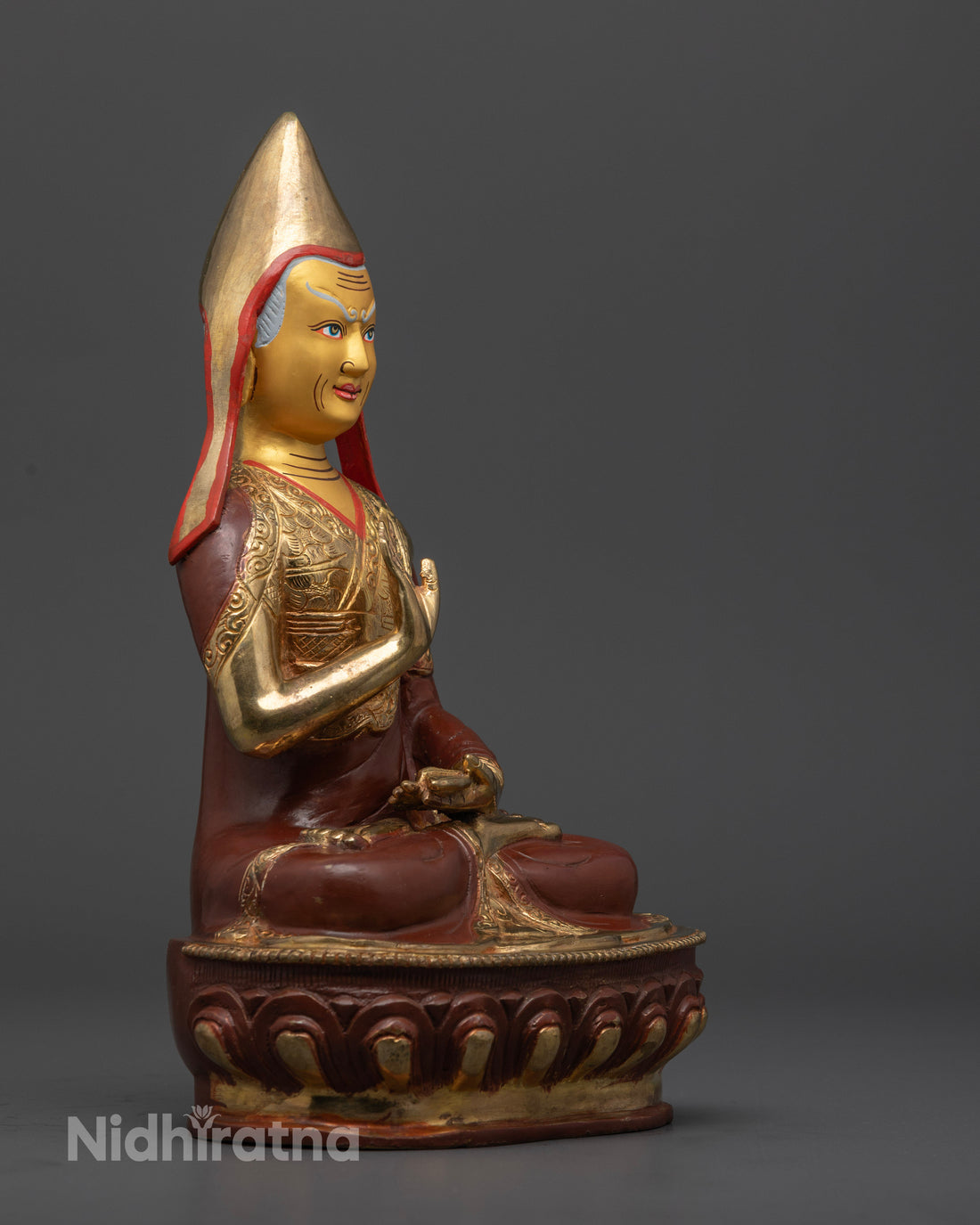 Tsongkhapa Set Statue for Enlightenment