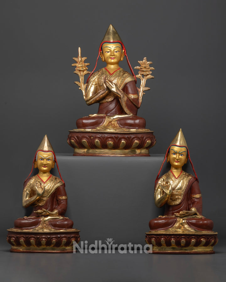 Tsongkhapa Set Statue for Enlightenment