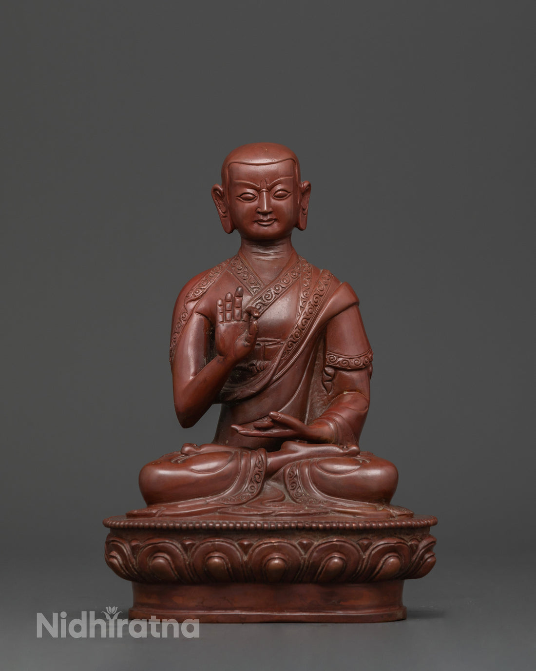 Tsongkhapa and His Disciples: The Sacred Set in Oxidized Craftsmanship