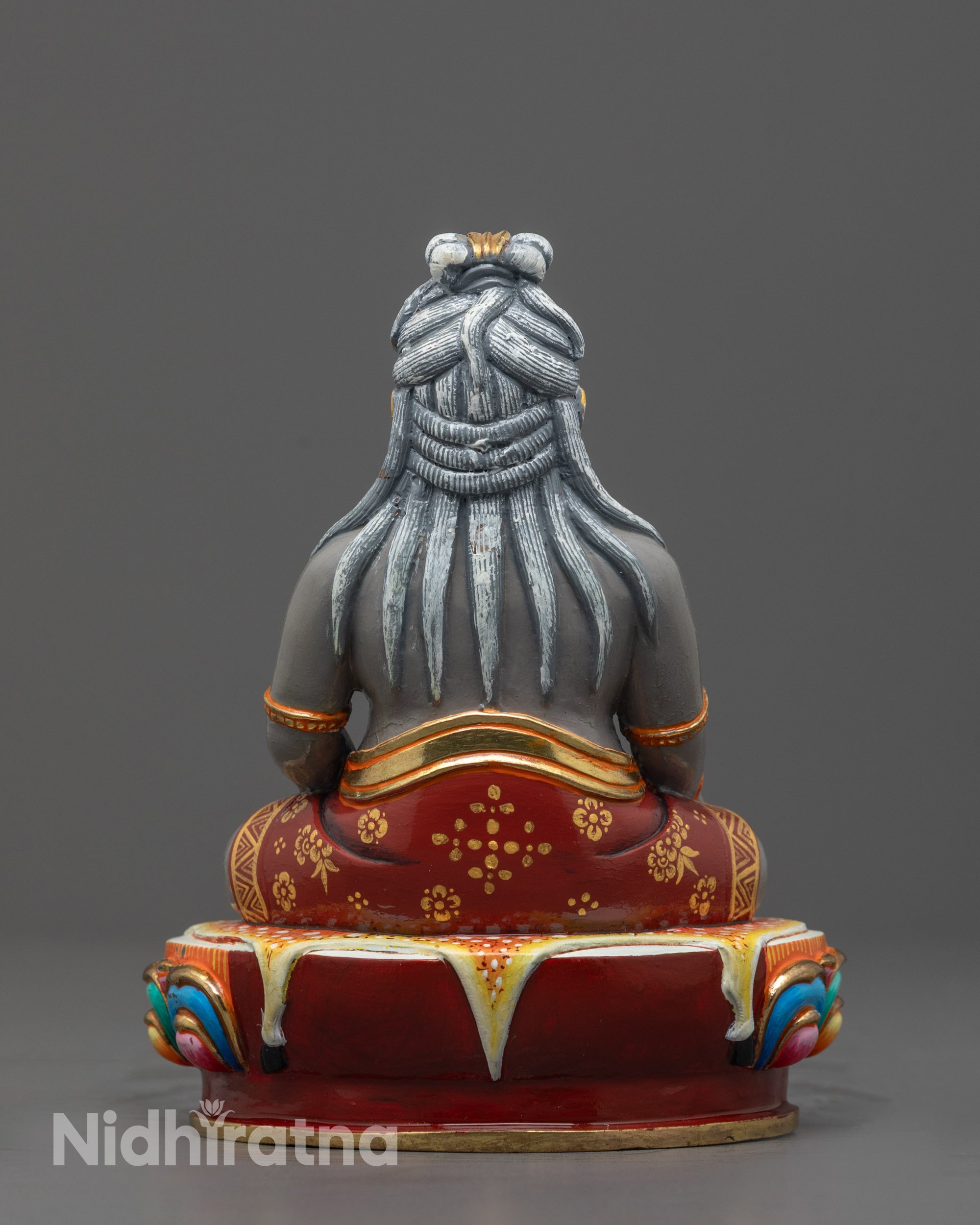 Back View of Thangtong Gyalpo Statue with Hollow Chamber Design