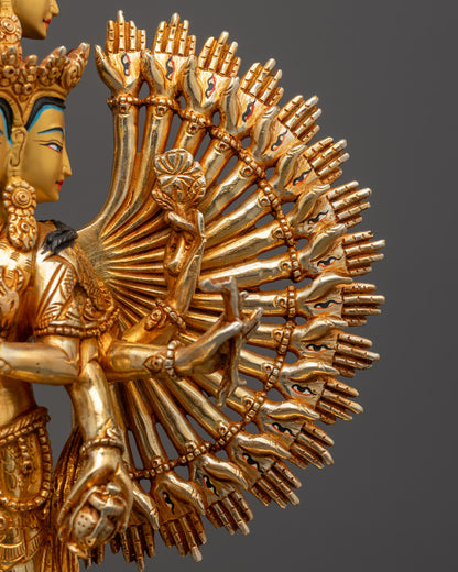 Thousand-Armed Chenrezig Avalokiteshvara Statue | Buddhist Deity