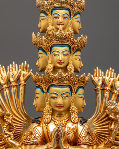 Thousand-Armed Chenrezig Avalokiteshvara Statue | Buddhist Deity