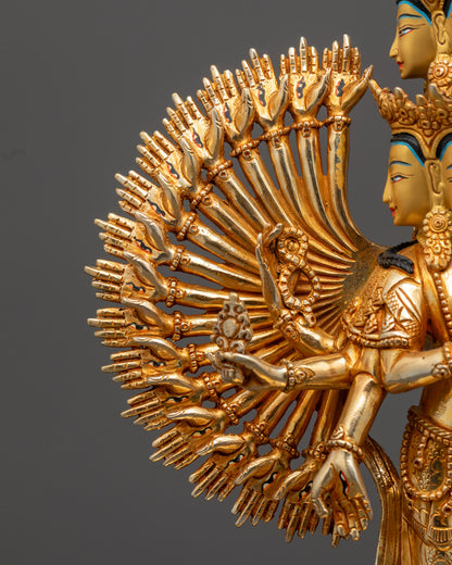 Thousand-Armed Chenrezig Avalokiteshvara Statue | Buddhist Deity