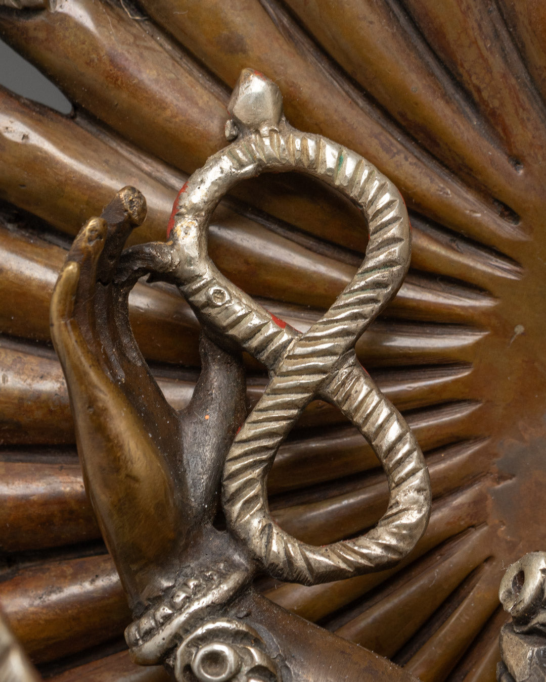 Oxidized Copper 1000 Armed Avalokiteshvara Statue