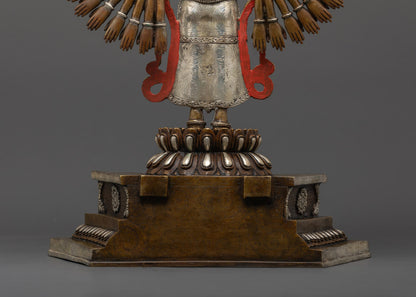 Oxidized Copper 1000 Armed Avalokiteshvara Statue
