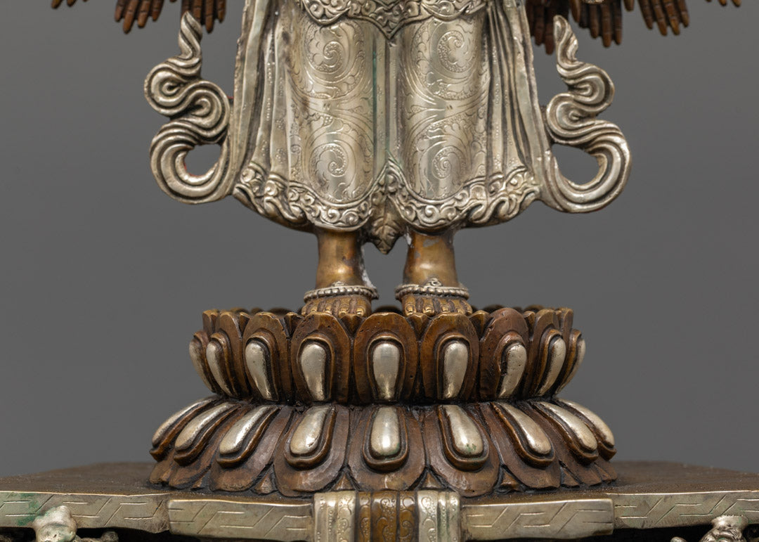 Oxidized Copper 1000 Armed Avalokiteshvara Statue