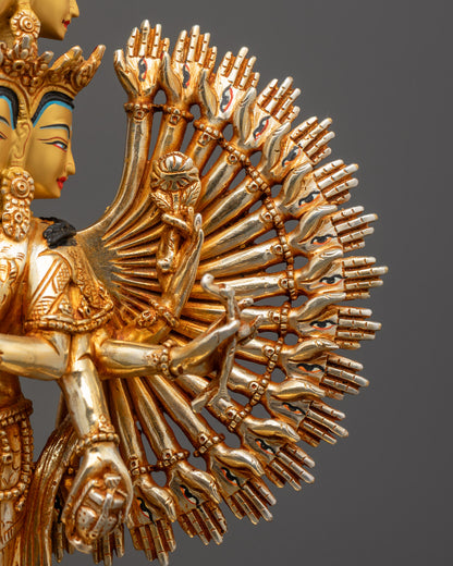 Sacred Thousand-Armed Avalokiteshvara Statue | Himalayan Artwork
