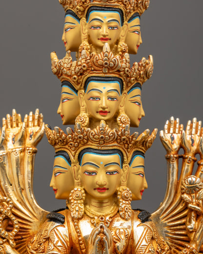 Sacred Thousand-Armed Avalokiteshvara Statue | Himalayan Artwork