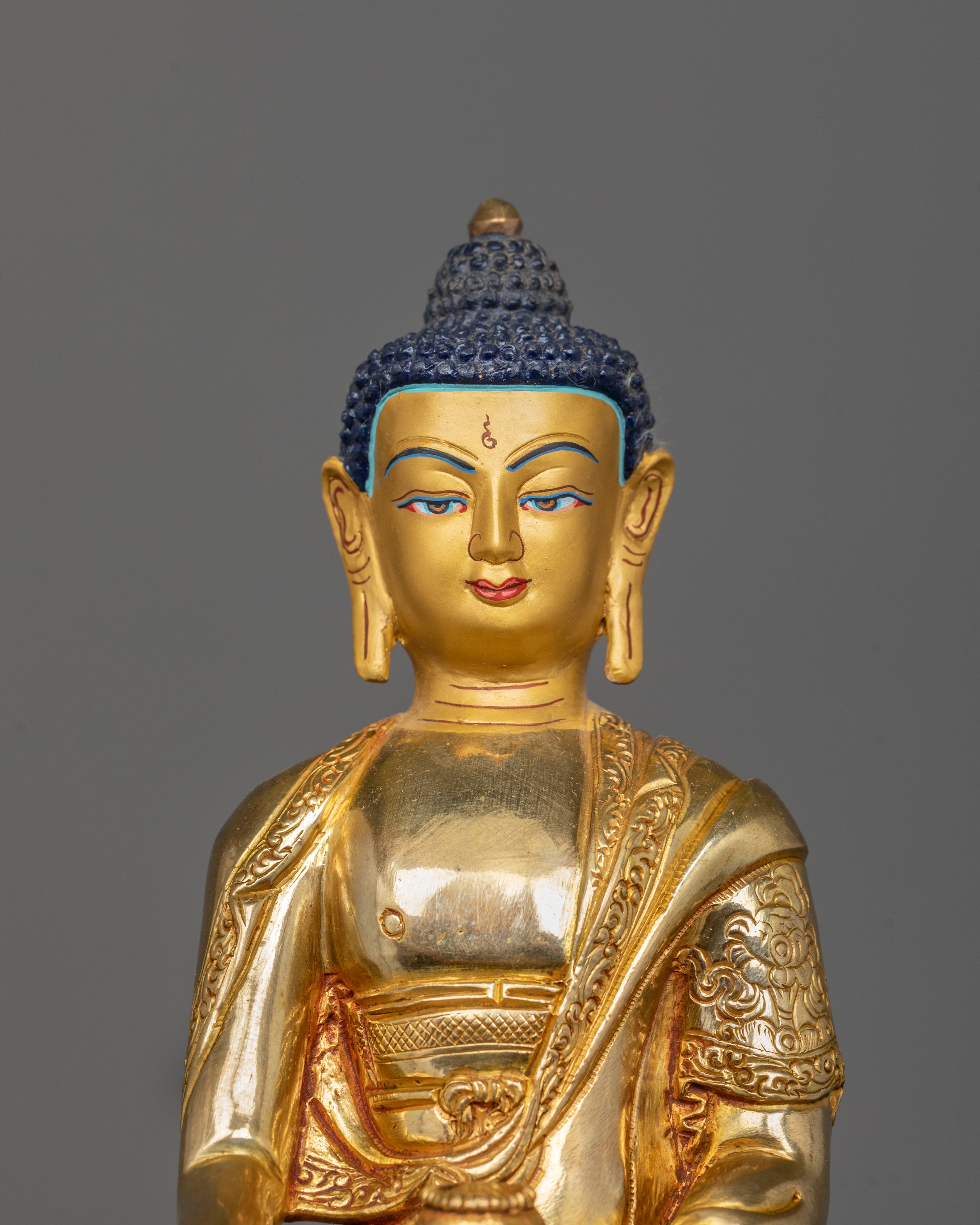 Sacred Buddha Trinity Statue | Handcrafted Bodhi Tree Design