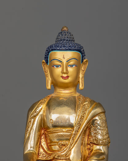 Sacred Buddha Trinity Statue | Handcrafted Bodhi Tree Design