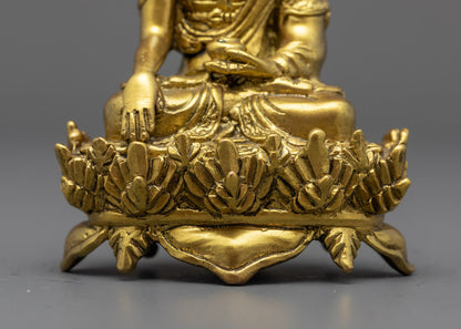 Handmade Sacred Trio Statue | Medicine, Amitabha, Shakyamuni Buddhas