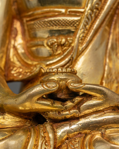 Sacred Buddha Trinity Statue | Handcrafted Bodhi Tree Design