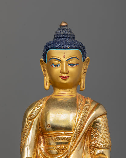 Sacred Buddha Trinity Statue | Handcrafted Bodhi Tree Design