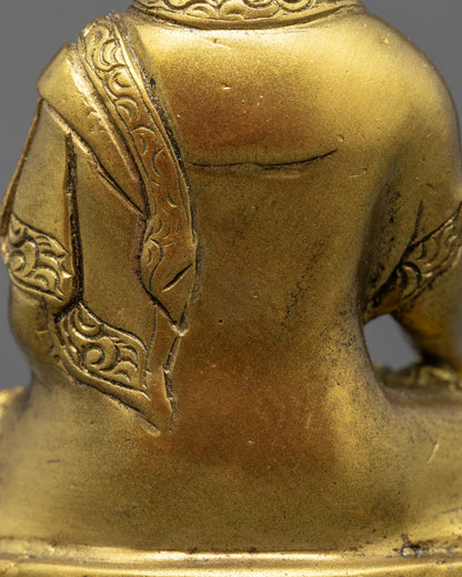 Handmade Sacred Trio Statue | Medicine, Amitabha, Shakyamuni Buddhas