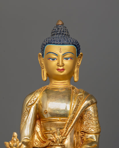 Sacred Buddha Trinity Statue | Handcrafted Bodhi Tree Design