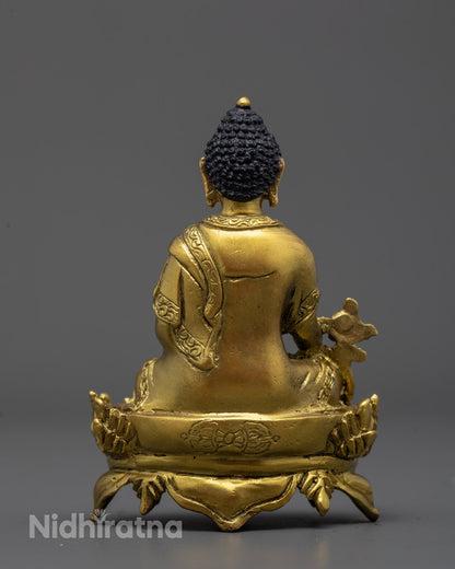 Handmade Sacred Trio Statue | Medicine, Amitabha, Shakyamuni Buddhas