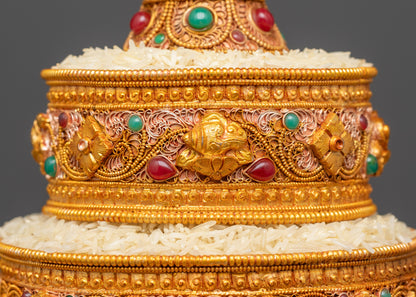 8" Inch Tibetan Ratna Mandala Set | Enhance Spiritual Energy