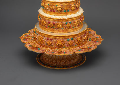 8" Inch Tibetan Ratna Mandala Set | Enhance Spiritual Energy