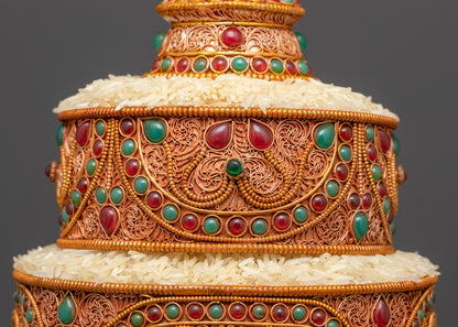 8" Tibetan Ratna Mandala | Sacred Mandala for Spiritual Harmony