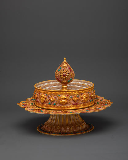 8" Inch Tibetan Ratna Mandala Set | Enhance Spiritual Energy