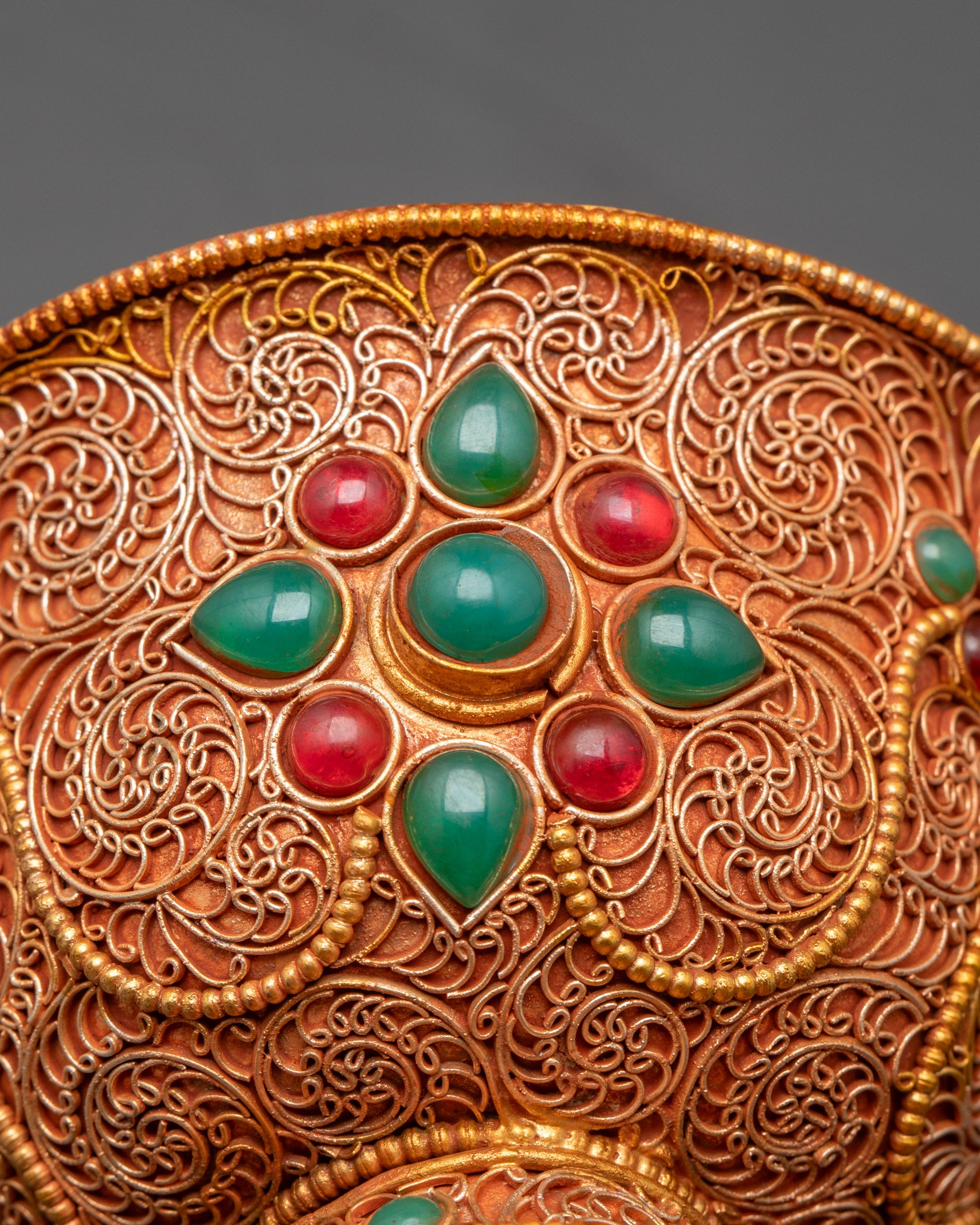 Set of Seven Tibetan Water Offering Bowls | Spiritual Altar from Nepal