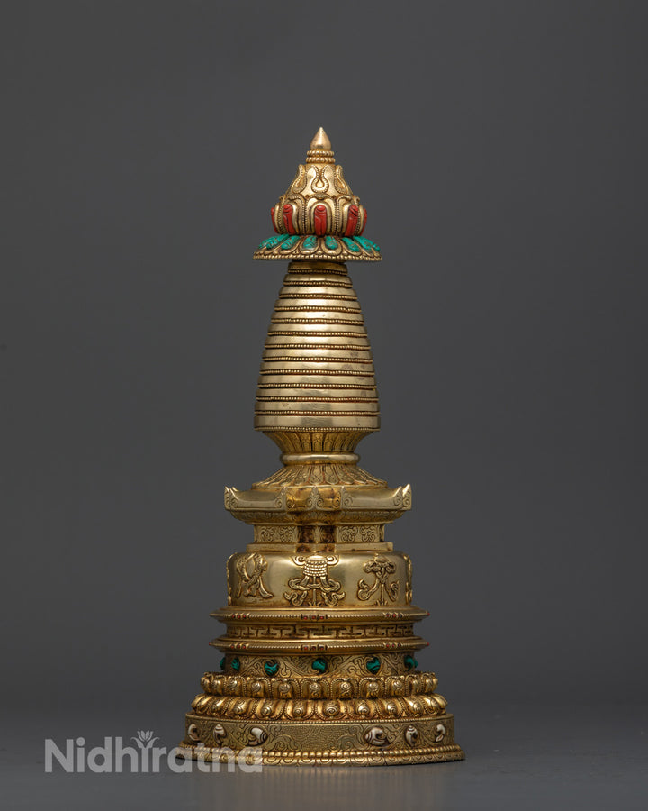 Tibetan Buddhist Stupa| Tibetan Shrine Stupa| Kadampa Buddhist Statue| Buddhist Religious Stupa