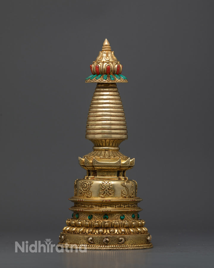 Tibetan Buddhist Stupa| Tibetan Shrine Stupa| Kadampa Buddhist Statue| Buddhist Religious Stupa