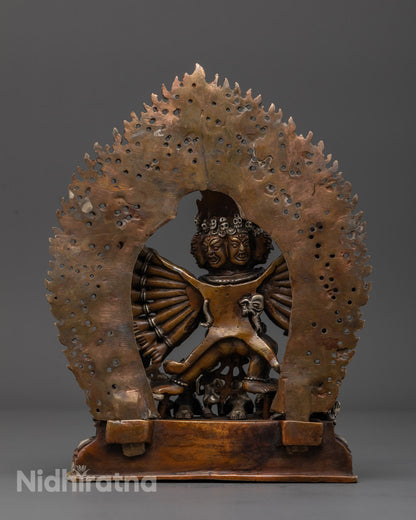 Tibetan Yamantaka Spiritual Statue for Altar or Meditation Space – Wrathful Form of Manjushri