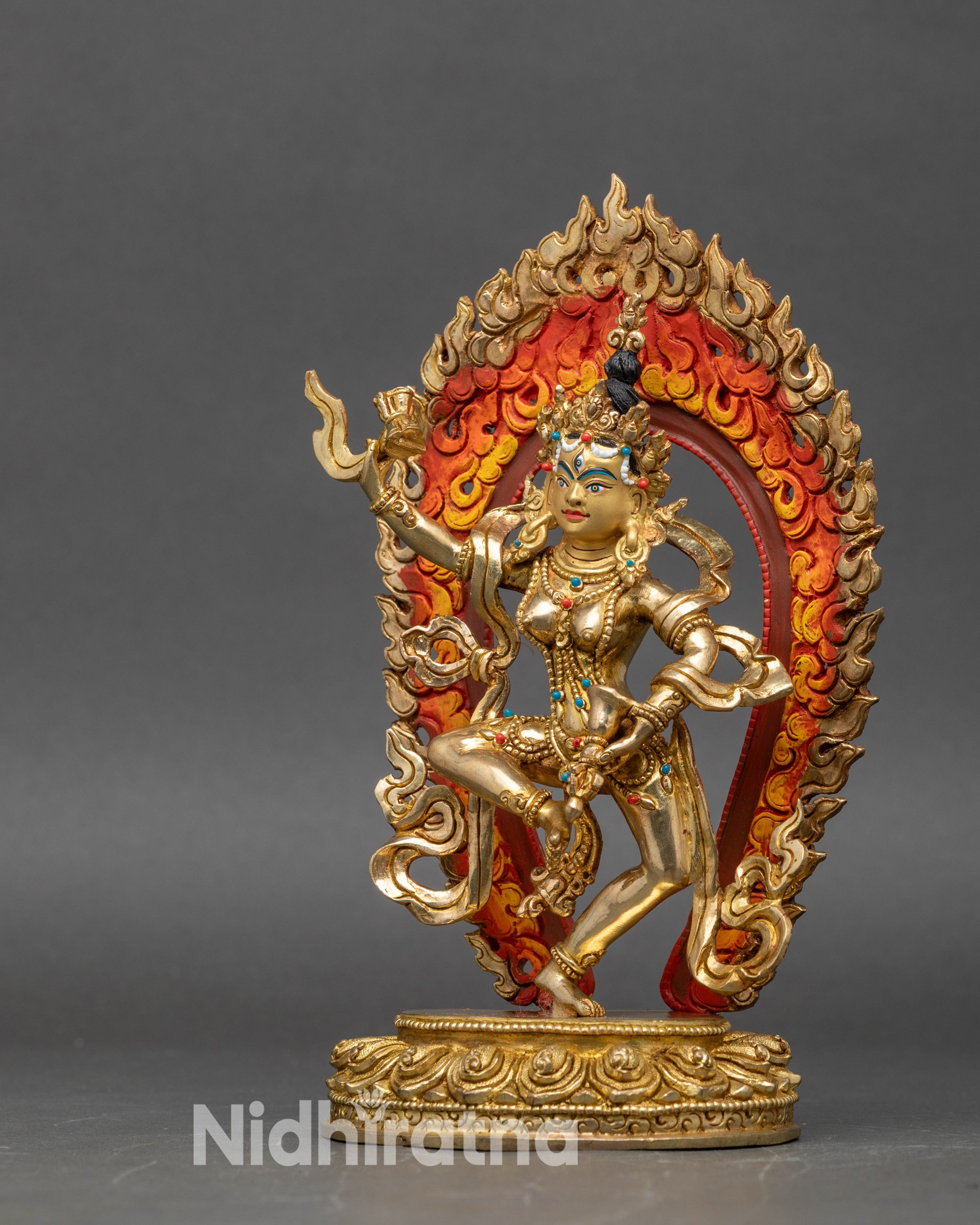 Tibetan yogini Machig Labdron Chod master statue for altar and meditation space