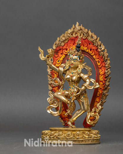 Tibetan yogini Machig Labdron Chod master statue for altar and meditation space