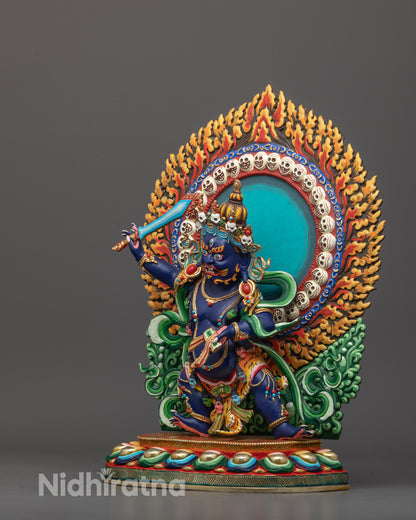 Traditional Manjushri Copper Statue for Sacred Symbolism for Mental Clarity and Insight