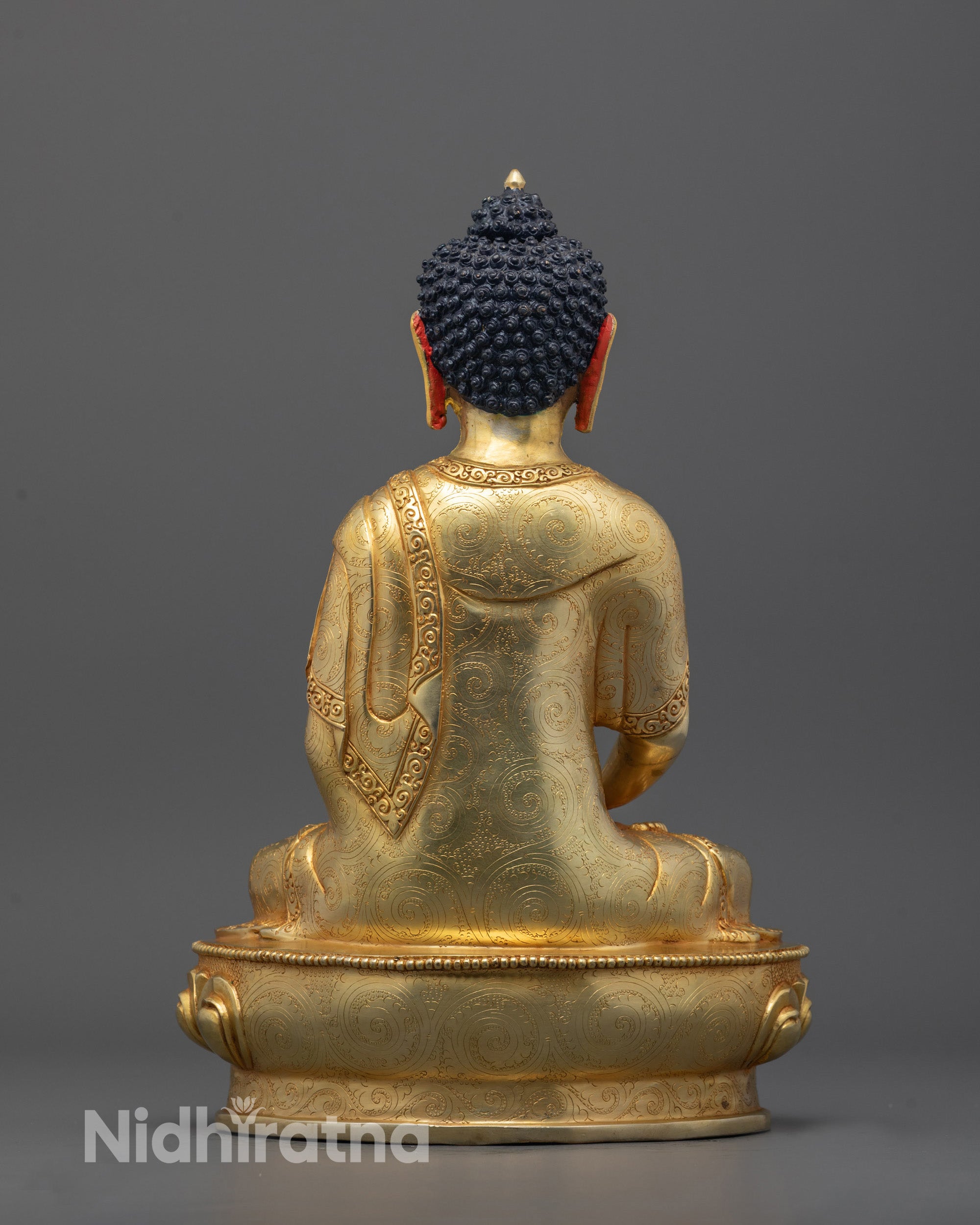 Traditional Nepalese Amitabha sculpture symbolizing peace, light, and rebirth