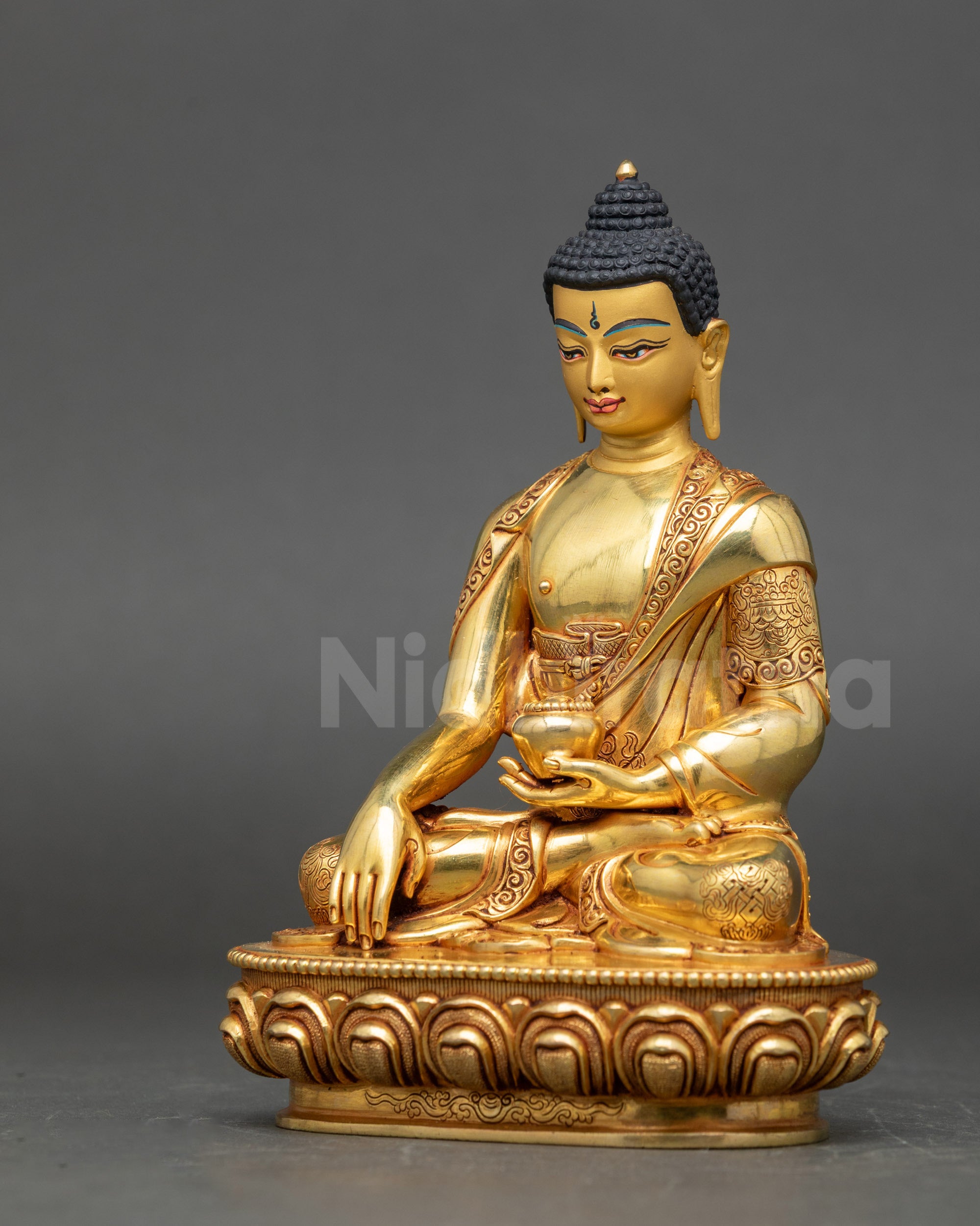 Traditional Nepalese Buddha statue for meditation and spiritual awakening