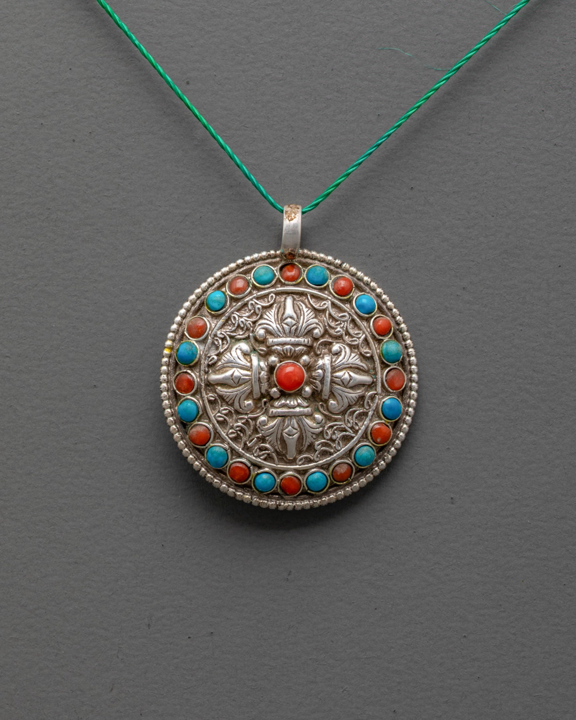 Traditional Vajra Locket Necklace | Handmade Tibetan Amulet