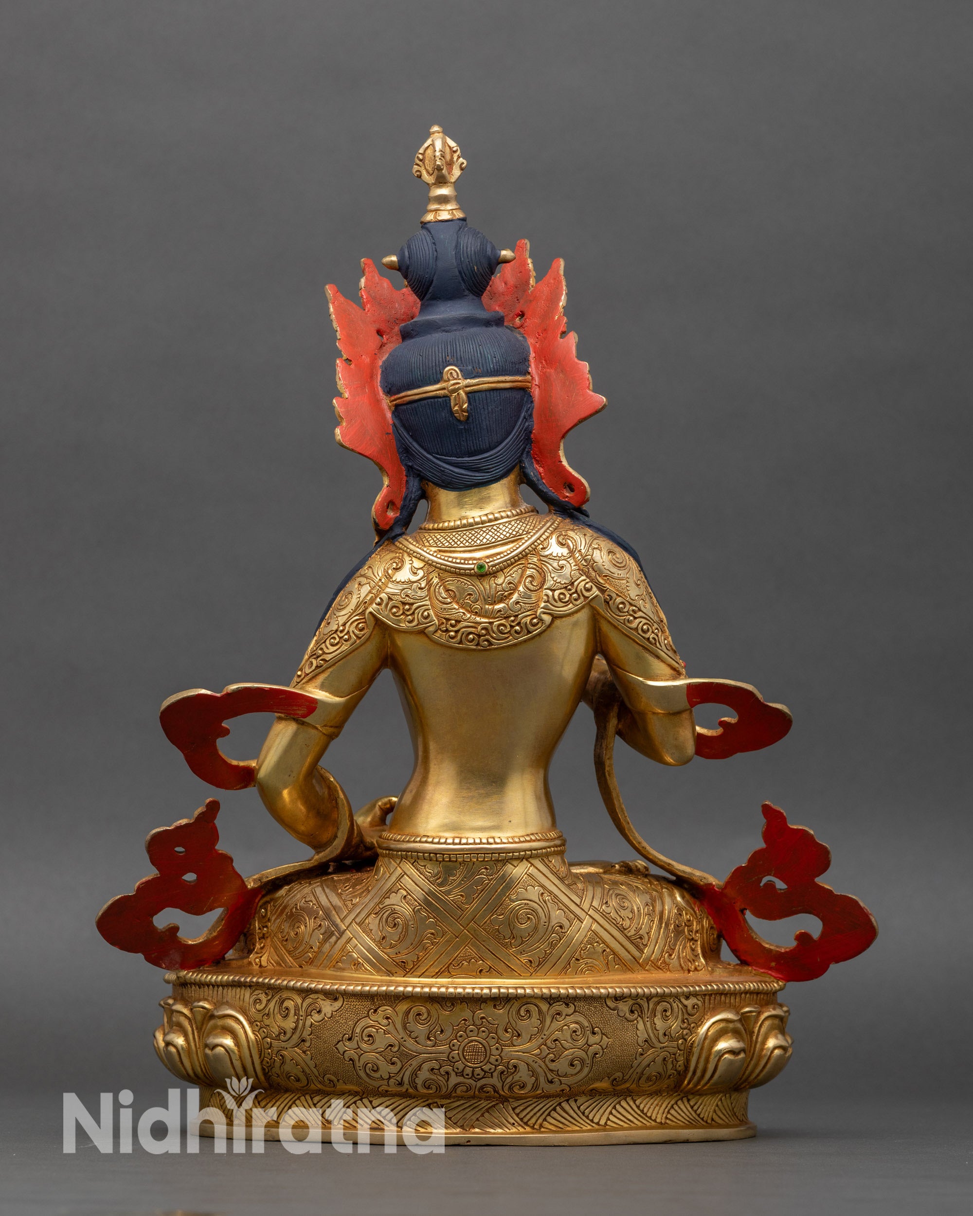 Traditional Vajrasattva copper sculpture for Buddhist devotion and practice